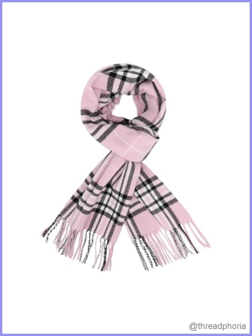 Luxurious Soft Tartan Tassel Scarf Lightweight Cold Weather Essential
